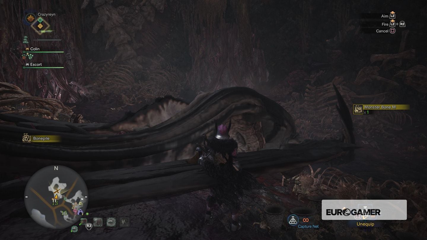 Monster Hunter World Bone locations How to get Monster Slogbone